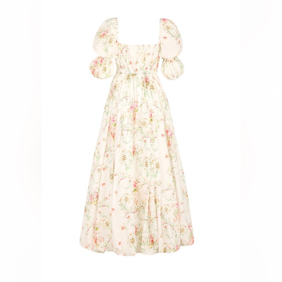 New Maison Amory Romance Galore Maxi Dress in Neon Princess Floral Sz 1X - Picture 3 of 3